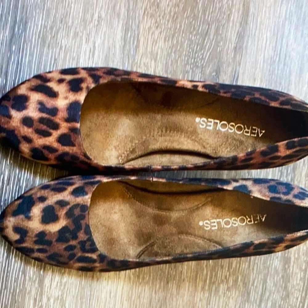 Aerosols comfortable animal print shoes